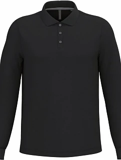 Kariban K 243 Pánské piqué polo s dlouhým rukávem 20.K243 black