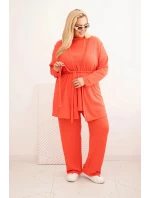 Dámská souprava Plus Size 3-dílná malinová Dámská souprava Plus Size 3-dílná malinová