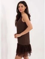 Šaty MI SK A409.53 tmavě hnědé