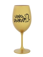 VÍNOSAURUS - zlatá sklenice na víno 350 ml