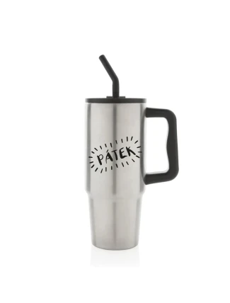 PÁTEK - stříbrný cestovní termohrnek 900 ml PÁTEK - stříbrný cestovní termohrnek 900 ml