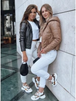 Dámská krátká prošívaná bunda SPORT HEVEN zlatá FashionStreet TY3708