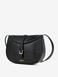 Kabelka Pošťárka s drobným reliéfem NOBO BAG5780-M20 Černá