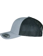 Flexfit 6606/6606T 6 panelová vintage kšiltovka "Trucker" 55.6606 heather grey/black Flexfit 6606/6606T 6 panelová vintage kšiltovka "Trucker" 55.6606 heather grey/black