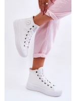 Dámské vysoké tenisky Big Star LL274A183 Bílé