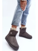 Ocieplené Dámské Sněžky Se Zdobením Šedá Siriol