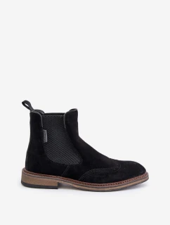 Semišové Pánské Kotníkové Boty Big Star OO174192 Černé