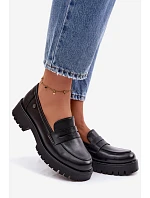 Kožené dámské mokasyny Vinceza 18125 Černé