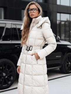 Dámská prošívaná zimní bunda s kapucí bílá FashionStreet TY5491