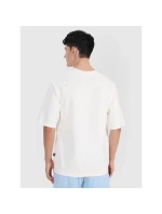 Pánská mikina bez kapuce s krátkým rukávem 4F 4FRSS25TSWSM2114-11S