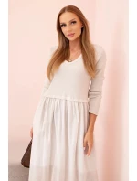 Šaty dlouhé na ramínka švestková