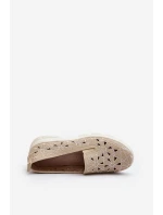 Dámské bebíčkové boty v béžové barvě Emilei