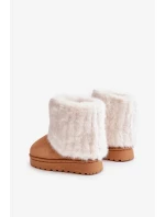 Dětské Kotníkové Sněhule S Kožešinou Camel Crisie Dětské Kotníkové Sněhule S Kožešinou Camel Crisie