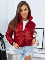 Dámská prošívaná bunda ADRIANNA červená FashionStreet TY3482 Dámská prošívaná bunda ADRIANNA červená FashionStreet TY3482