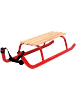 KOVOVÉ SÁNĚ PRO 2 OSOBY ZESÍLENÉ ČERVENÉ