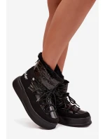 Dámské sněhule na platformě Lee Cooper – černé