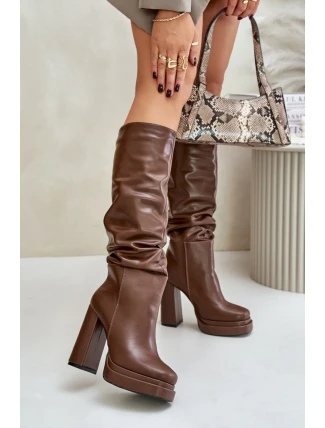 Kozačky na podpatku  model 202730 Step in style