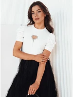 Dámská halenka LERRIS ecru FashionStreet RY2518