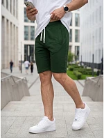 Pánské teplákové kraťasy se šňůrkou, zelené, FashionStreet SX2629 Pánské teplákové kraťasy se šňůrkou, zelené, FashionStreet SX2629