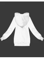 Bílá dámská rozepínací mikina s kapucí S'West (B-12#)