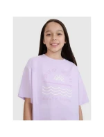 Dívčí tričko oversize s potiskem 4F 4FJWSS25TTSHF1870-52S