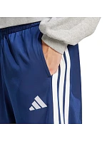 Pánské kalhoty adidas 3-Stripes Tricot Regular Fit Open Hem modré JI8803