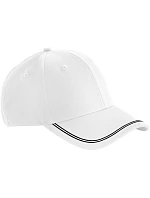 Beechfield B 166R 6 panelová kšiltovka "Match Day" 53.166R white/black Beechfield B 166R 6 panelová kšiltovka "Match Day" 53.166R white/black