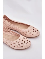 Dětské Ažurové Baletky S Leskem Růžové Zindira