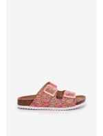 Dámské Pantofle S Přezkami A Leskem Oranžové S.Barski RB51-006