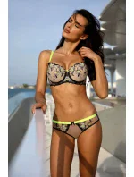 Kalhotky V-10153 černá/béžová/zelená - Axami Kalhotky V-10153 černá/béžová/zelená - Axami