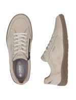 Pánské semišové béžové kožené polobotky Rieker 08300-62