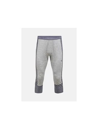 Teplé kalhoty PEAK PERFORMANCE Magic 3/4 Long Johns Wool-blend Baselayer Men, šedé Teplé kalhoty PEAK PERFORMANCE Magic 3/4 Long Johns Wool-blend Baselayer Men, šedé