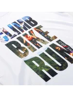 Dámské rychleschnoucí triko QUATRA Bílá s potiskem - ALPINE PRO Dámské rychleschnoucí triko QUATRA Bílá s potiskem - ALPINE PRO