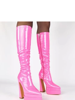 Kozačky na podpatku model 221358 Solea