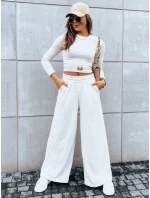 Dámský komplet širokých kalhot a crop topu ASTRAL ALLURE light beige FashionStreet AY0906 Dámský komplet širokých kalhot a crop topu ASTRAL ALLURE light beige FashionStreet AY0906
