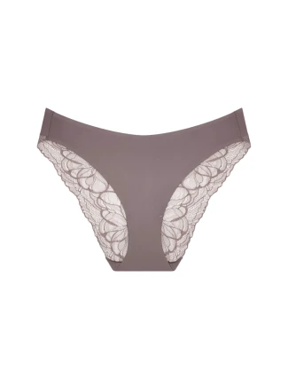 Dámské kalhotky Body Make-Up Illusion Lace Highleg Tai - GRAY - šedé 3091 - TRIUMPH