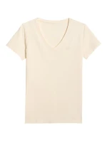 Dámské tričko 4F F2969 krémové 4FWAW25TTSHF2969 12S