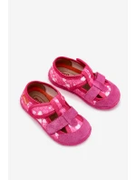 Pantofle Milami Dětské Na Suchý Zip V Srdíčka Růžové Reathiana