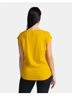 Dámské tričko ROANE-W Žlutá s potiskem - Kilpi