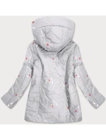 Dámská vzorovaná šedá bunda (7720) Dámská vzorovaná šedá bunda (7720)