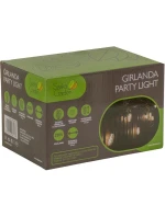 PARTY LIGHT VENKOVNÍ GIRLANDA 12LED SPIRÁLOVÉ ŽÁROVKY 6,3M 230V