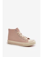 Dámské Tenisky Zateplené Z Eko Kůže Růžové Big Star OO274933 Dámské Tenisky Zateplené Z Eko Kůže Růžové Big Star OO274933