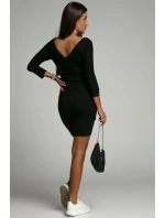 Dámské denní šaty 9729 černé - Fasardi