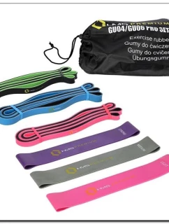 Cvičební gumy - sada HMS GU04GU06Pro 17-33-121