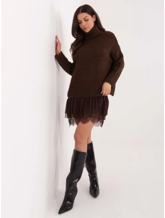 Jumper CH SW 72989.68 tmavě hnědý