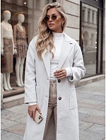 Dámský oversize dlouhý kabát AVELINNI ve tvaru rybí kosti béžový FashionStreet NY0700 Dámský oversize dlouhý kabát AVELINNI ve tvaru rybí kosti béžový FashionStreet NY0700