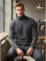 Pánský světle šedý rolák FashionStreet WX2359