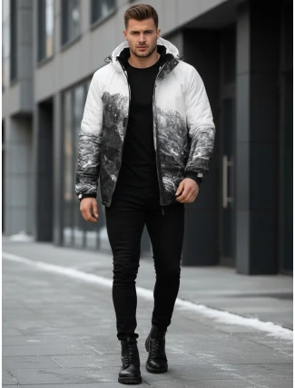 Pánská zimní lyžařská bunda černá FashionStreet TX5124 Pánská zimní lyžařská bunda černá FashionStreet TX5124