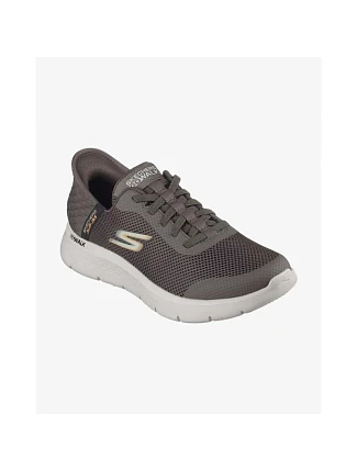 Skechers Slip-Ins: Go Walk Flex – Hands Up, hnědé (216324-WW/BRN)