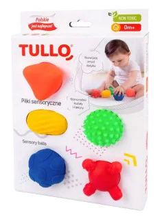 Senzorické kuličky 5 ks AM Tullo barevné 420